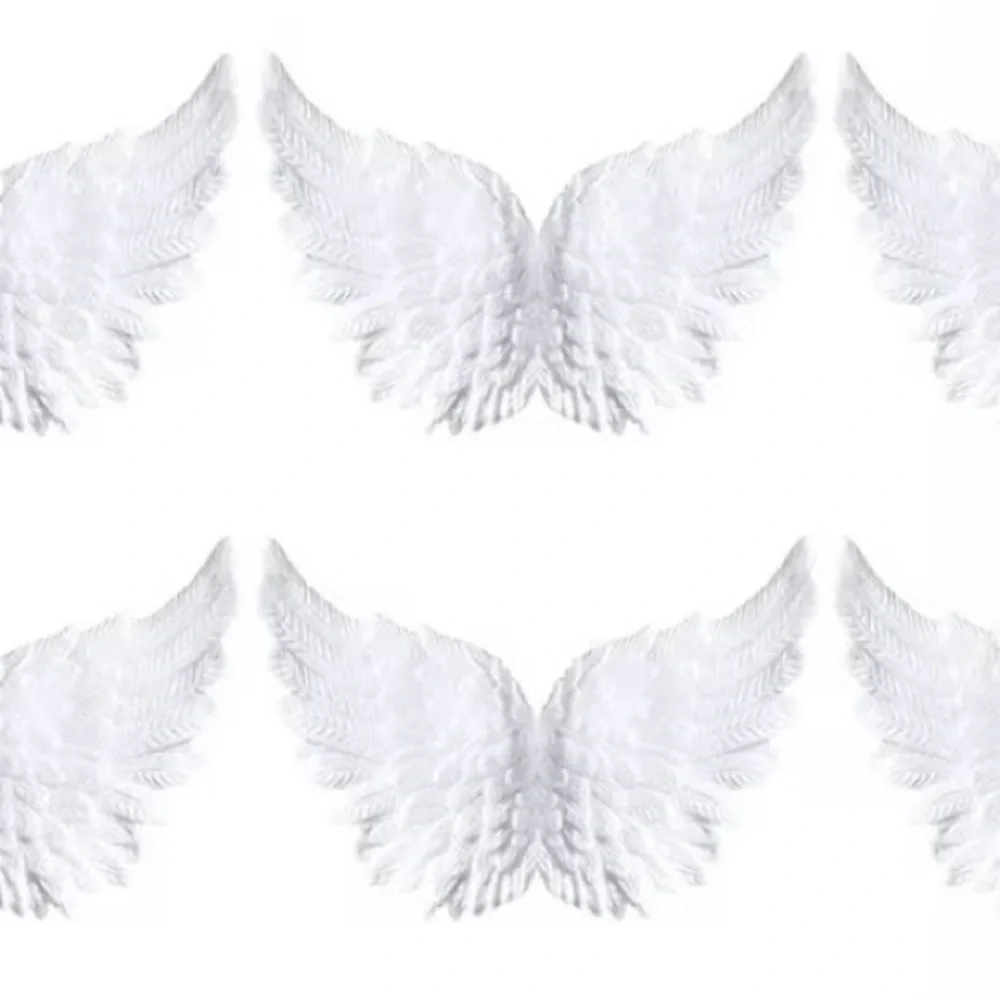 White Angel Wing Cake Toppers, ceiling hangers or ornaments